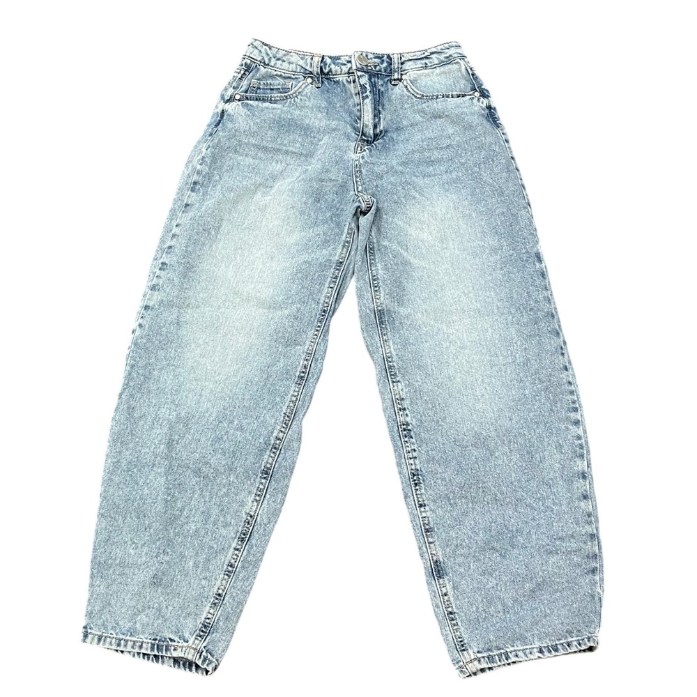Ban Jara‎ Jeans Relaxed Fit Barrel Leg Denim Pants Women's 3/25 26x26 Boho